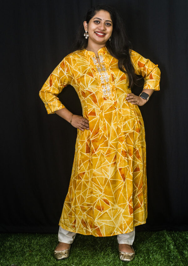 Crepe printed kurti