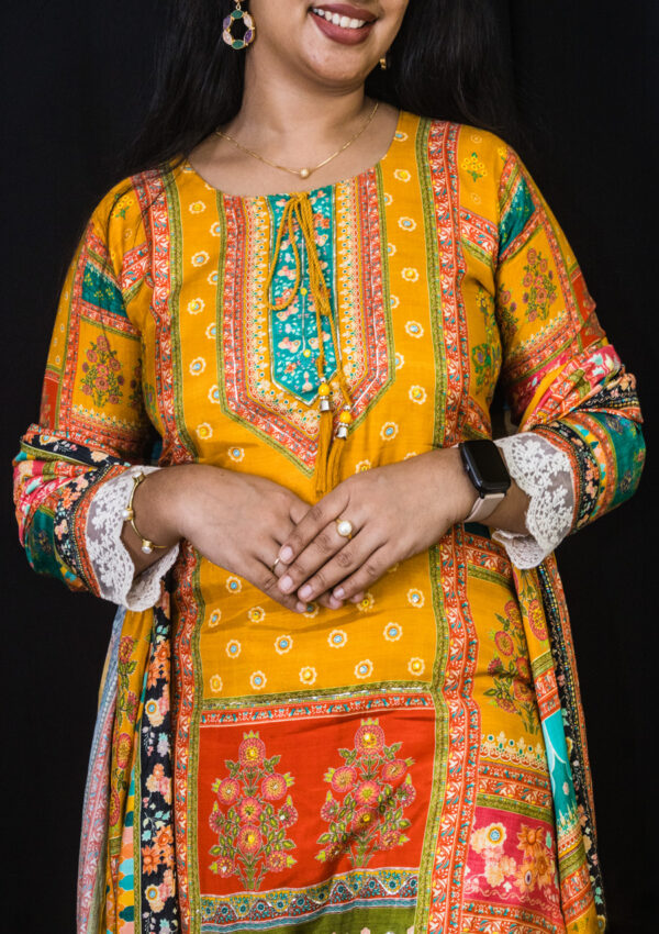 Printed kurti set - Image 2