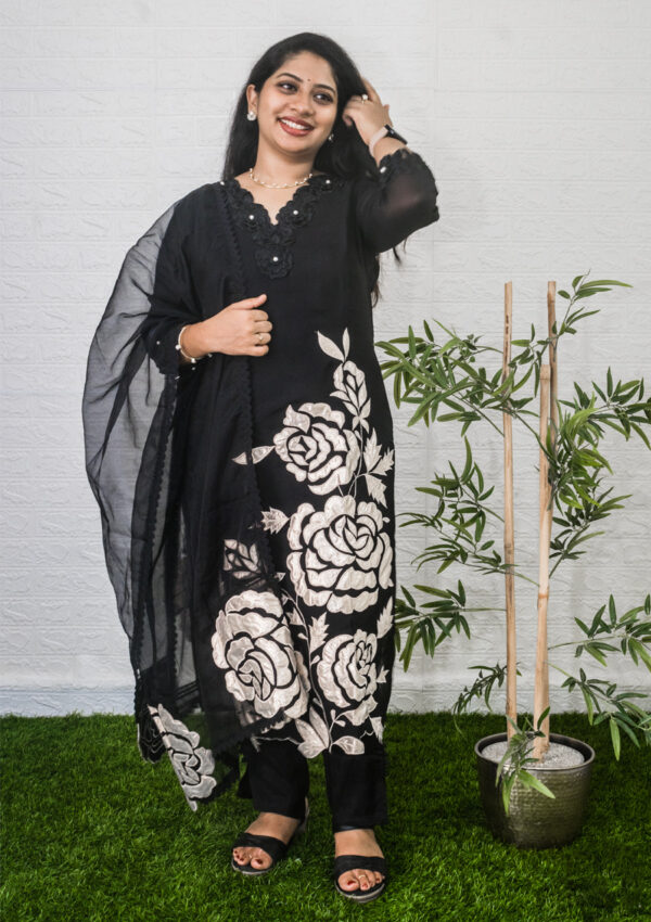 Black organza set