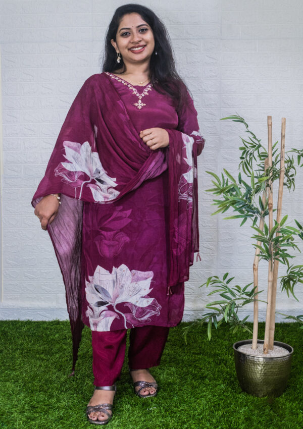 Crepe silk set