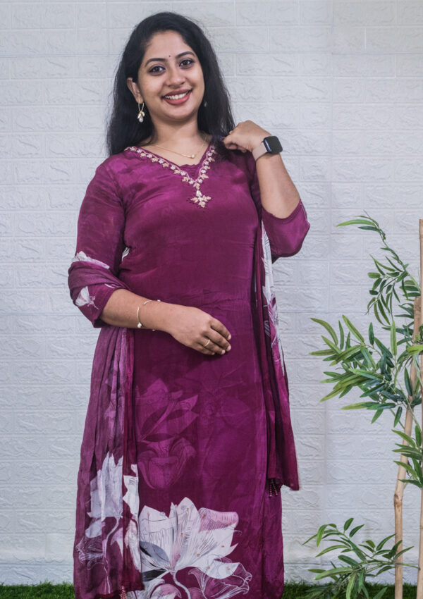 Crepe silk set - Image 3