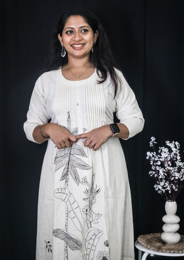 Printed khadi kurti - Image 3