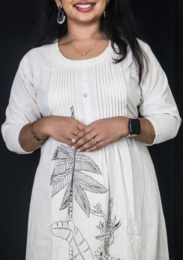 Printed khadi kurti - Image 2