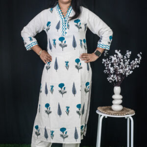 Khadi floral kurti