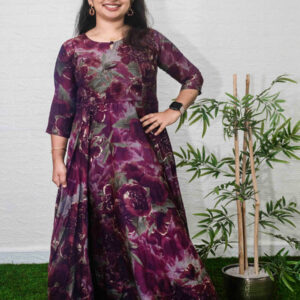 Floral Fit and flare maxi dress