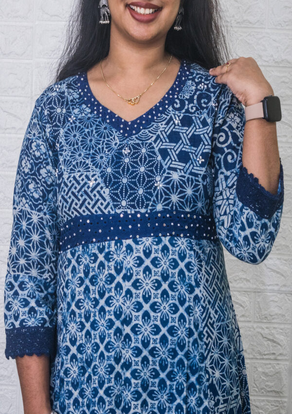 Hand block printed top & bottom - Image 2