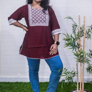 Embroidery top