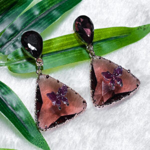 Butterfly Prism Earring - Brown
