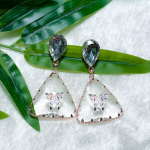 Butterfly Prism Earring - Transparent