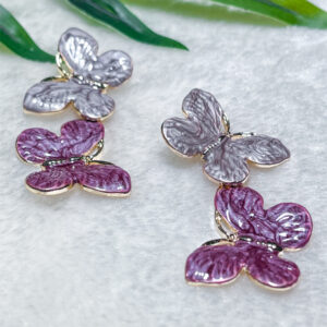 Butterfly Duo Earring - Multicolour 1