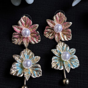 Pearl Blossom Earrings - Multicolour 1